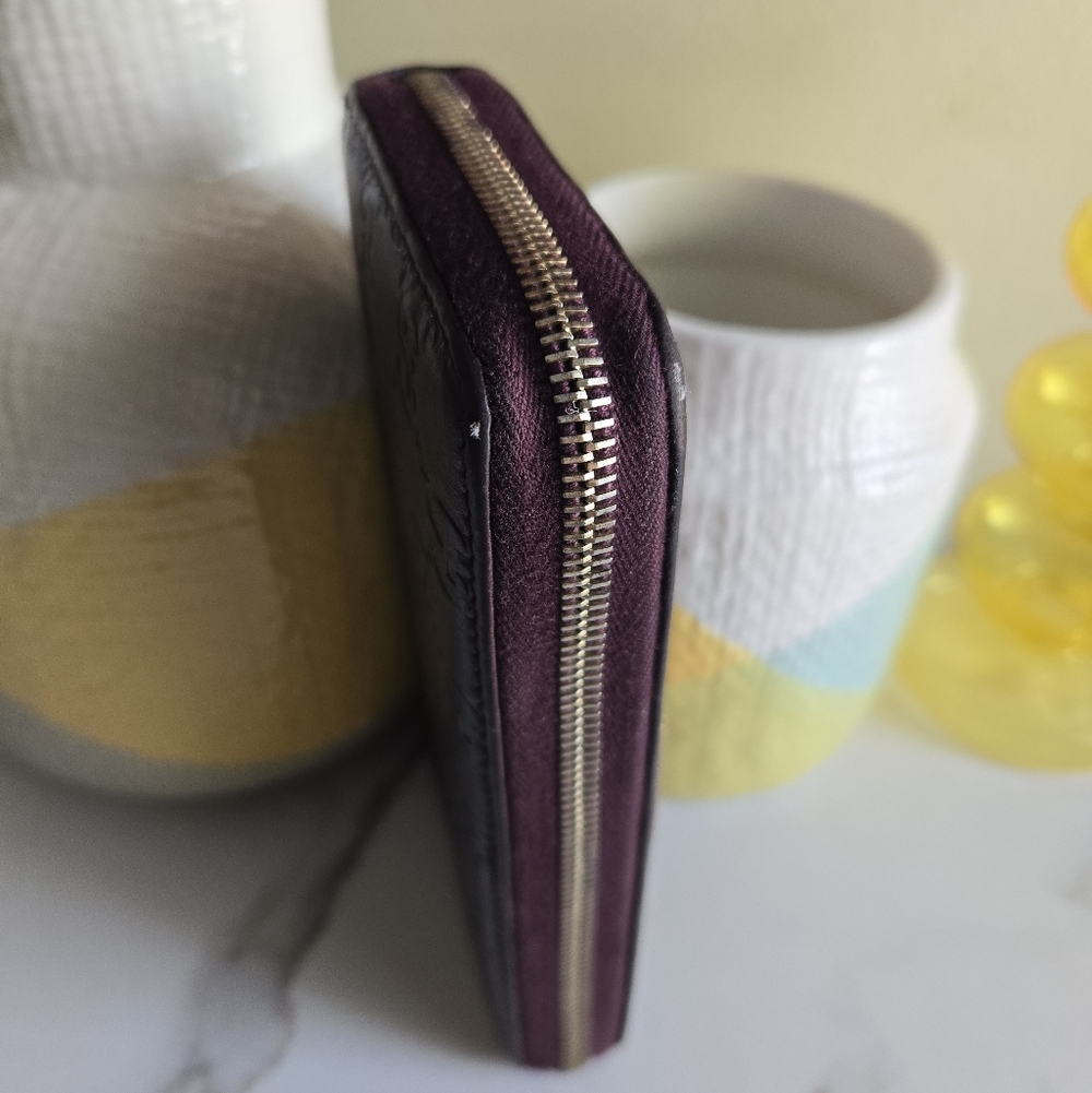 GUC Gucci Guccissima Brown Leather Long Continental Zip-around Wallet - Picture 4 of 14